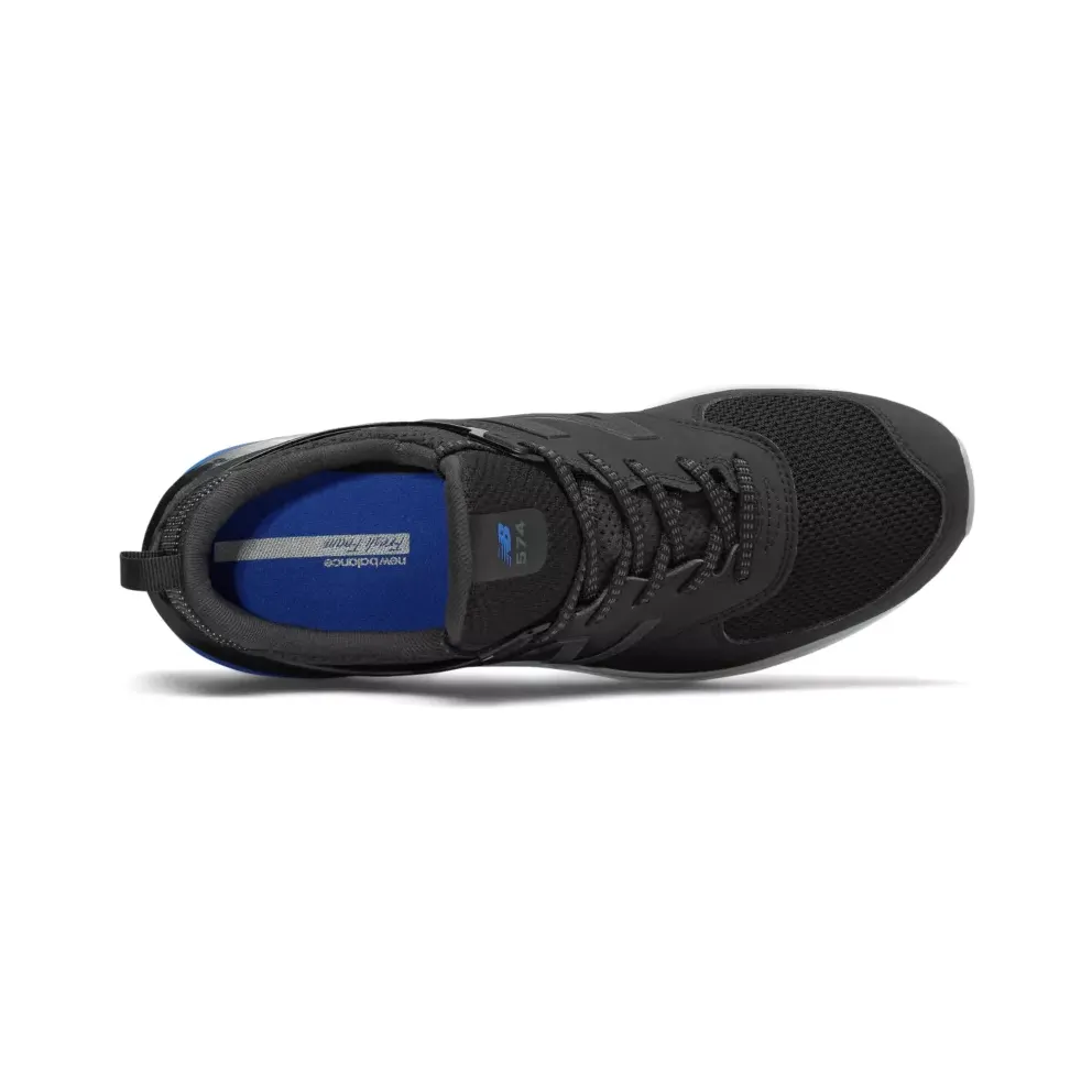 New Balance 574 Black/White-Blue Black/White-Blue (MS574SCS)