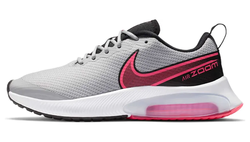 Nike Air Zoom Arcadia GS ‘Grey Hyper Pink’ Light Smoke Grey/Black/White/Hyper Pink (CK0715-002)