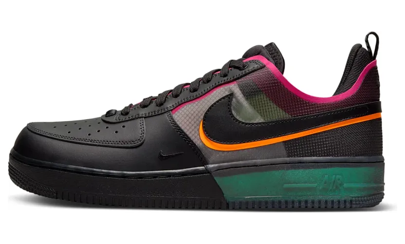 Nike Air Force 1 “Black / Black-Team Orange-Pink Prime” (DH7615001)