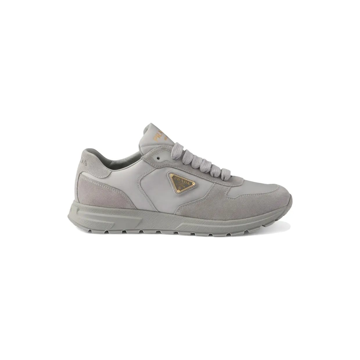 Prada Prax 2.0 Re-Nylon and Suede Sneakers Cloudy Gray (1E921N_D7C_F0424_F_035)