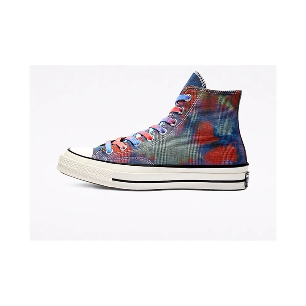 Converse Chuck Taylor All-Star 70s Hi Tie Dye Plaid Mint/Cactus Flower-Dewberry (168752C)