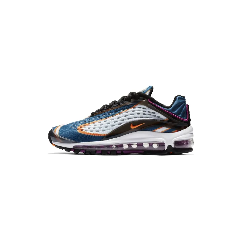 Nike Air Max Deluxe Blue Force (GS) Cool Grey/Total Orange-Blue Force-Black-Bright Grape-Cobalt Tint (AR0115-002)