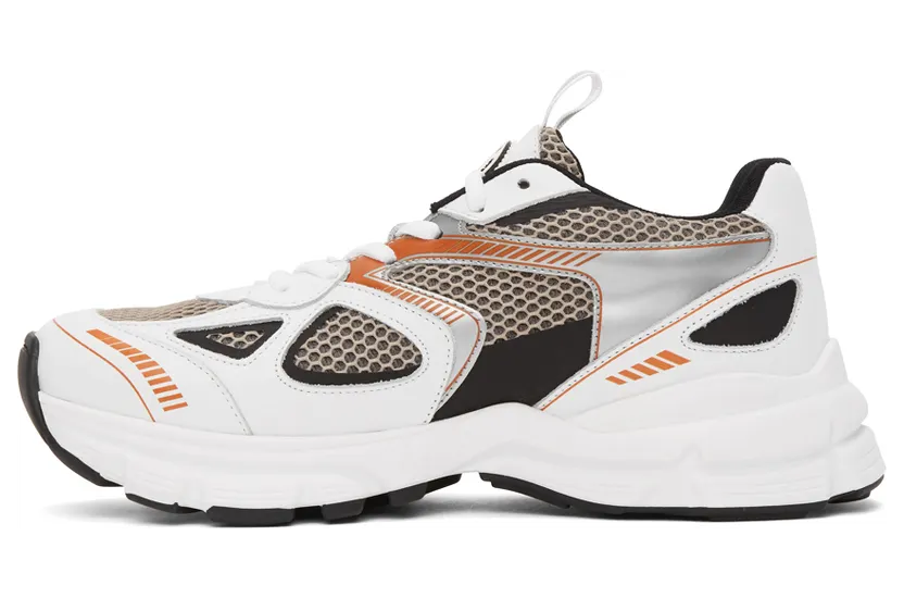 Axel Arigato White & Orange Marathon HD Sneakers (33013) (3)