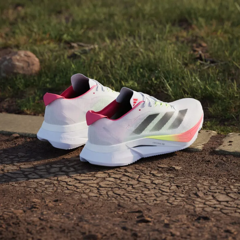 Adidas Adizero Boston 12 Cloud White / Core Black / Lucid Red (JQ2552)