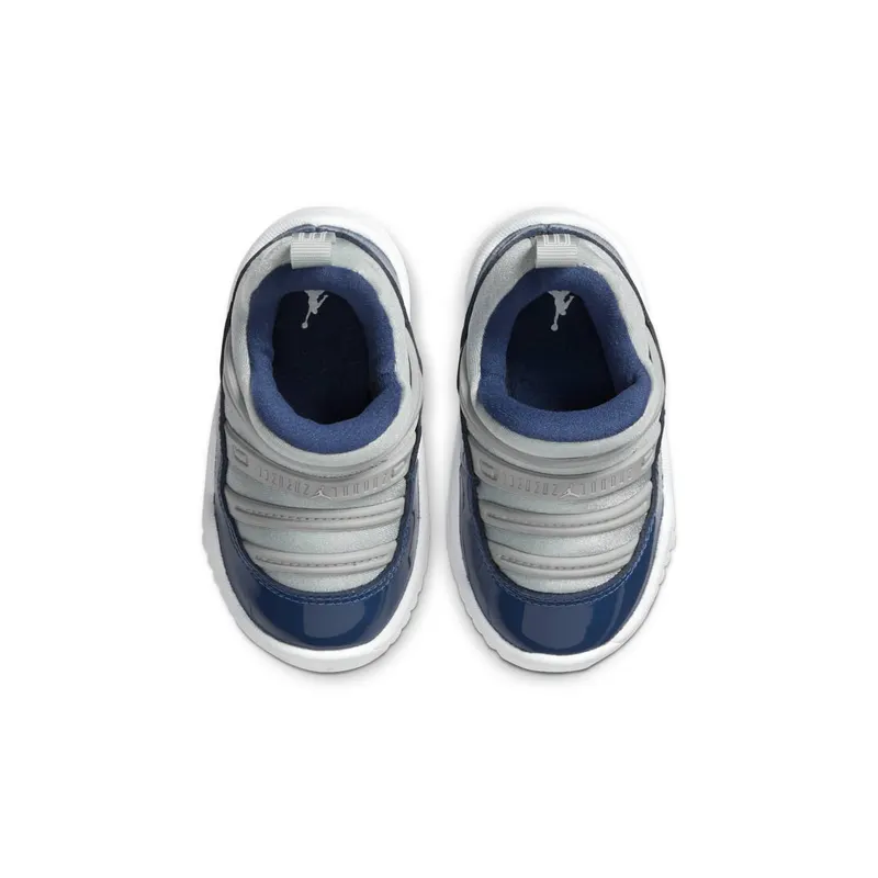 Jordan 11 Retro Little Flex Georgetown (TD) Grey Mist/Midnight Navy-White (BQ7102-007)