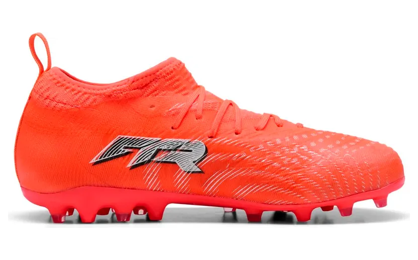 Puma Future 9 Match MG Fußballschuhe Kinder 01 – glowing red/puma white/puma black/puma silver 32 für Kinder, rot, Größe 29 EU / 10 Kids UK (108917)