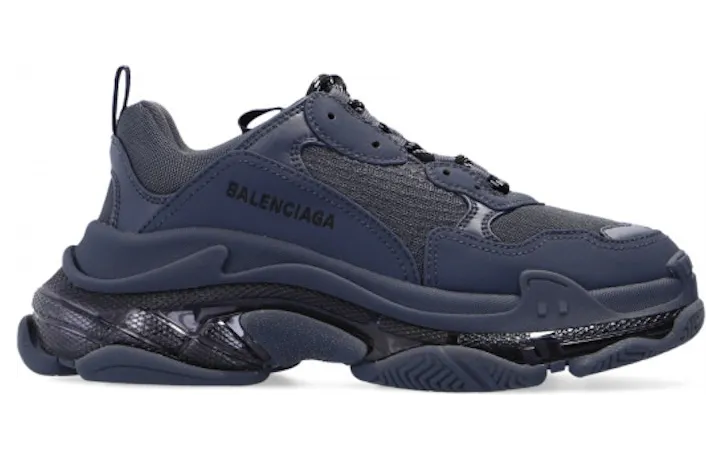 Balenciaga Triple S Clear Sole Deep Blue (W) (544351W2GA14900)