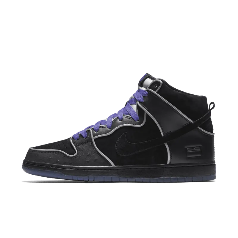 Nike Dunk SB High Black Purple Box Black/Black-White-Purple Haze (833456-002)