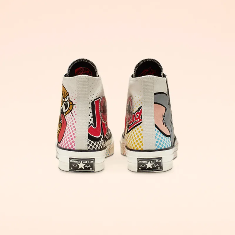 Converse Chuck Taylor All-Star 70s Hi Tom and Jerry Egret/Red-Black (165734C)
