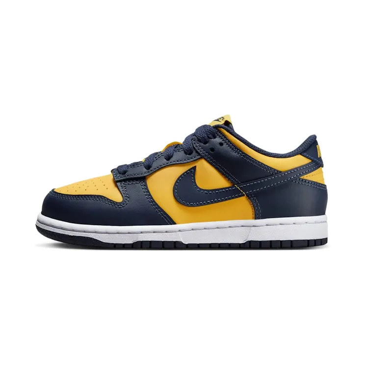 Nike Dunk Low Michigan (2021) (PS) “Varsity Maize / White / Total Orange / Midnight Navy” (CW1588-700)