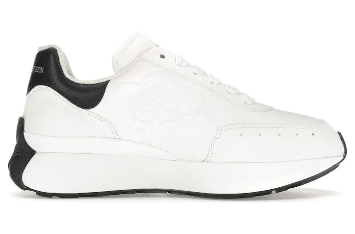 Alexander McQueen Sprint Runner White Black (687995WIC939061)