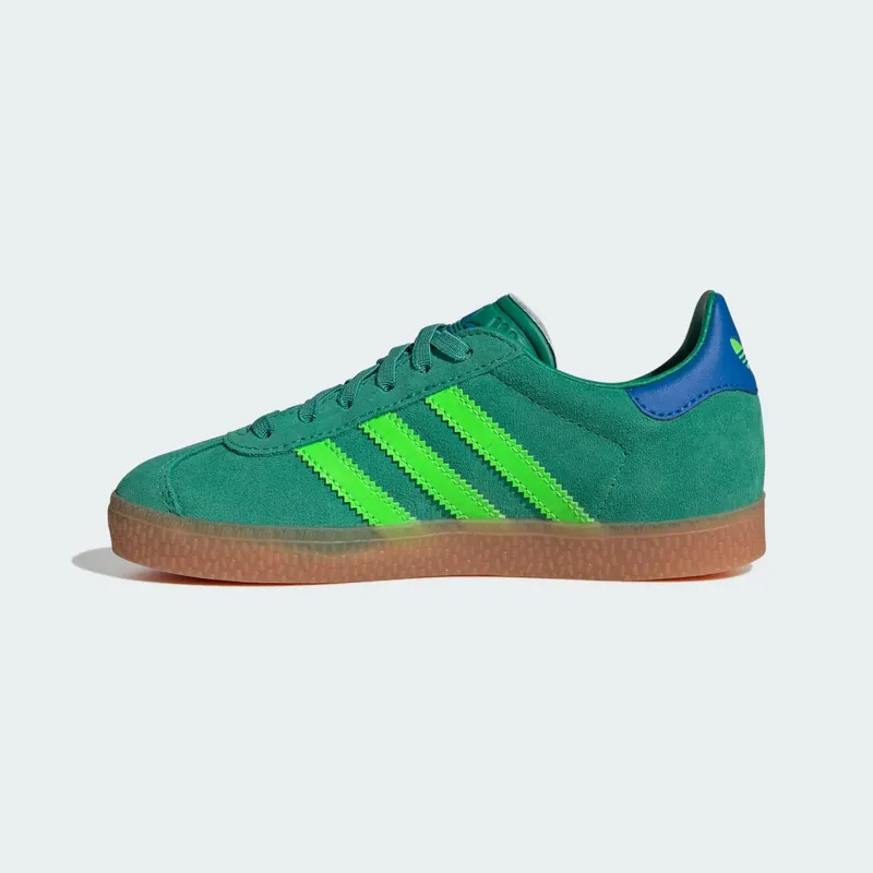 Adidas Gazelle Comfort Closure with Elastische Veters Kids Semi Court Green / Solar Green / Blue Bird (JQ7835)