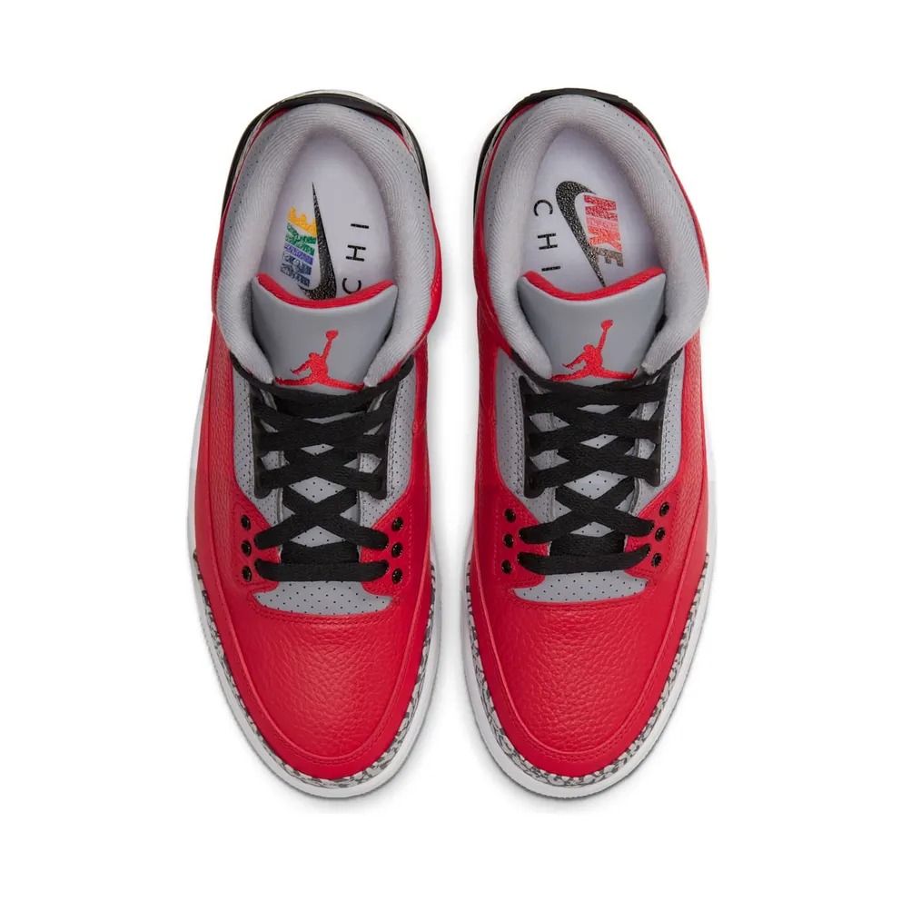 Air Jordan Nike AJ III 3 Retro Fire Red Cement ‘Nike Chi’ (2020) (CU2277-600)