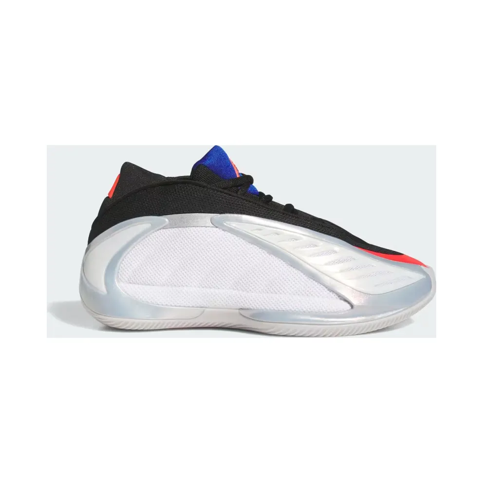 adidas Anthony Edwards 2 J “Cloud White / Lucid Red / Silver Metallic” (KK0153)