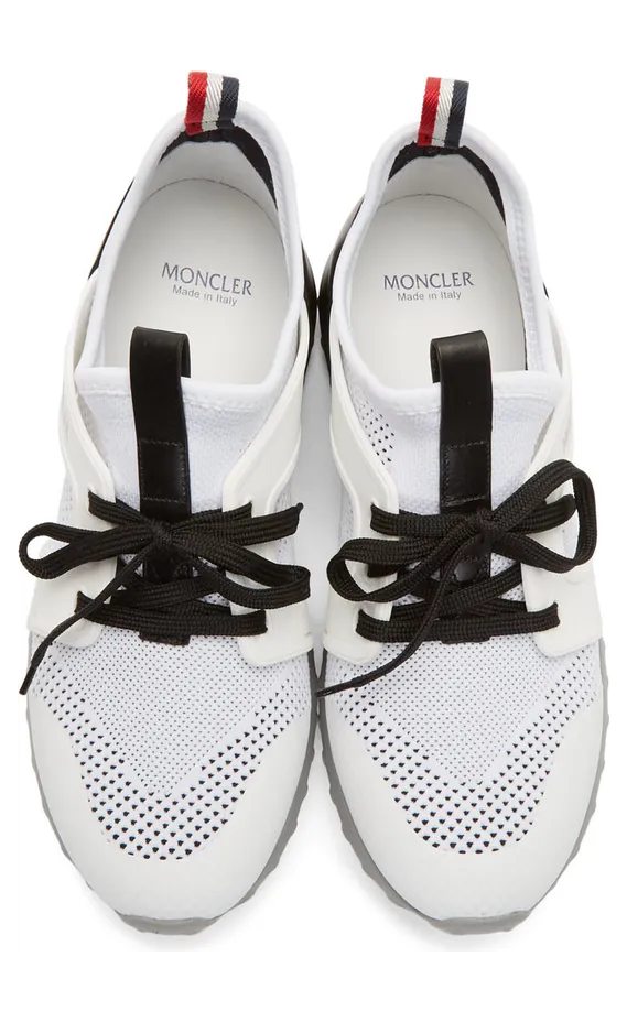 Moncler White Emilien Sneakers (E209A 10141 00 02S0Q) (5)