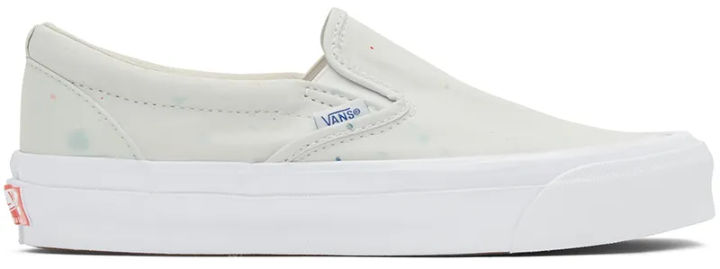 Vans White Geoff McFetridge Edition OG Classic Slip-On (VN0A45JK92R)