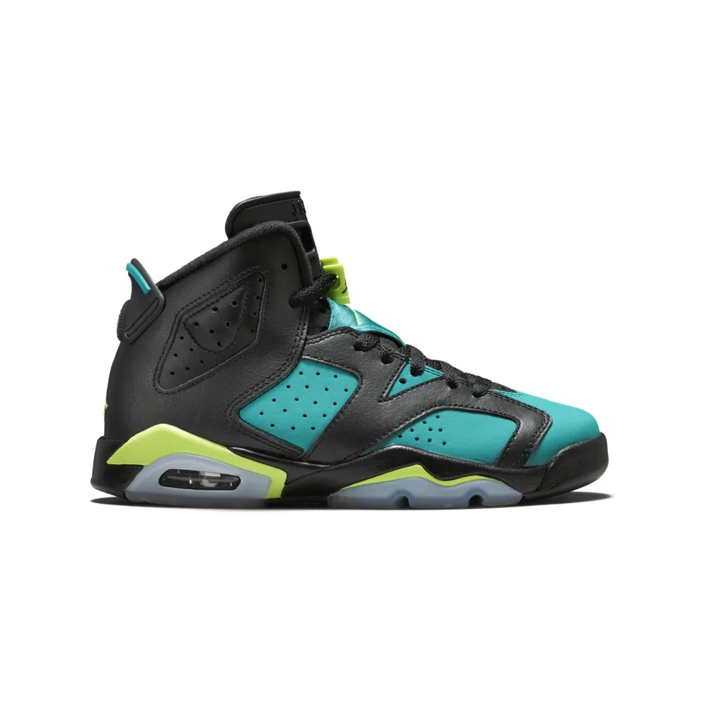 Jordan 6 Retro Turbo Green (GS) Black/Volt Ice-Turbo Green-Black (543390-043)