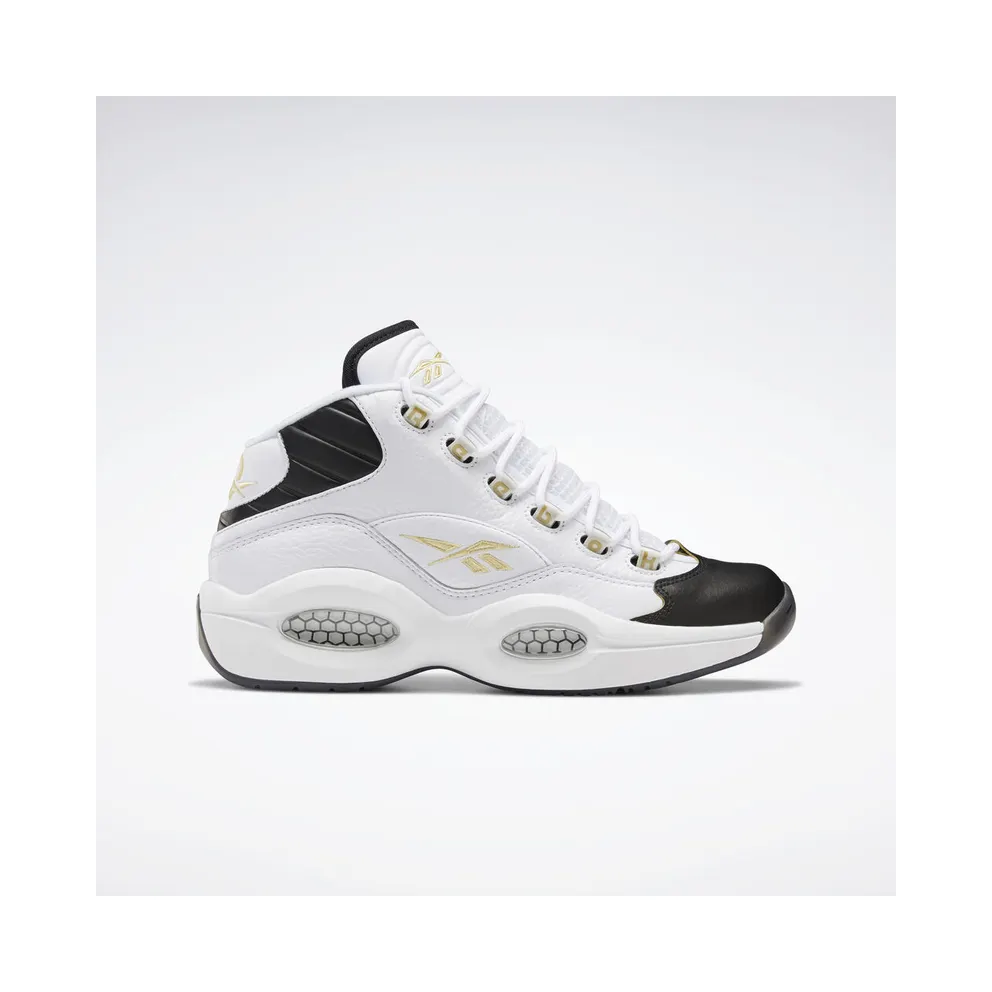 Reebok Question Mid Black Toe White/Black-Gold (Other Brands Other)