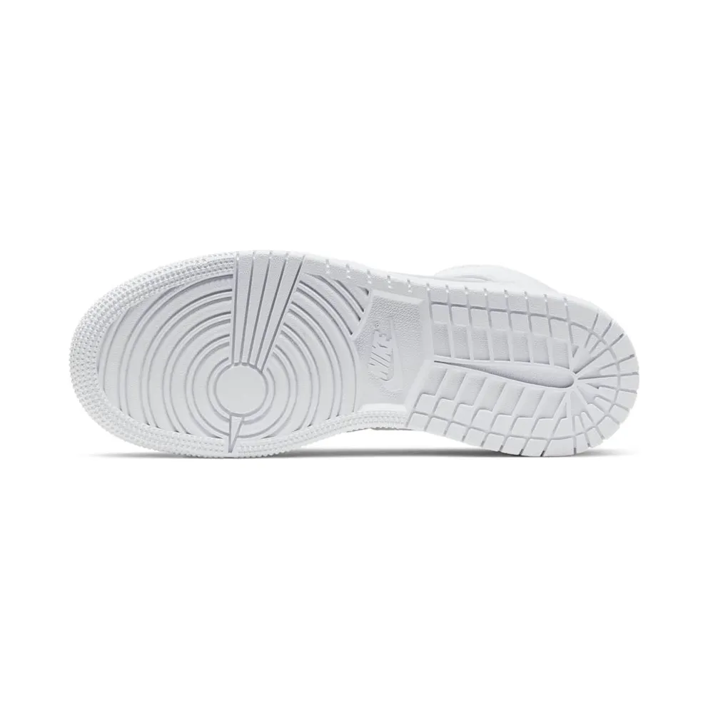 Nike Jordan 1 Mid Triple White (GS) White/White/White (554725-130)