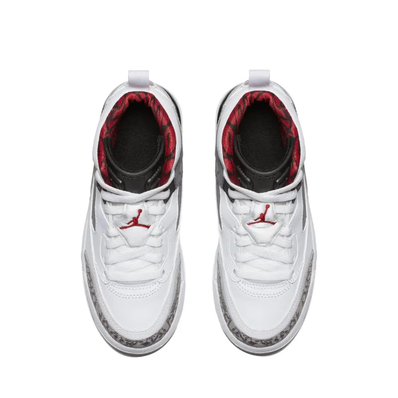 Jordan Spizike White Cement 2017 (PS) White/Varsity Red-Cement Grey-Black-Dark Grey (317700-122)