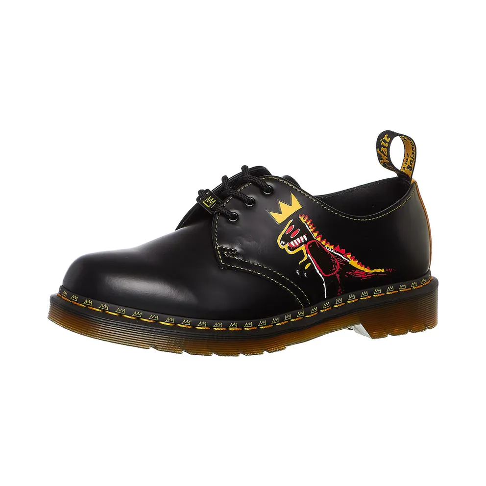 Dr. Martens 1461 Basquiat Backhand & Black Smooth & Yellow Smooth (27186001)