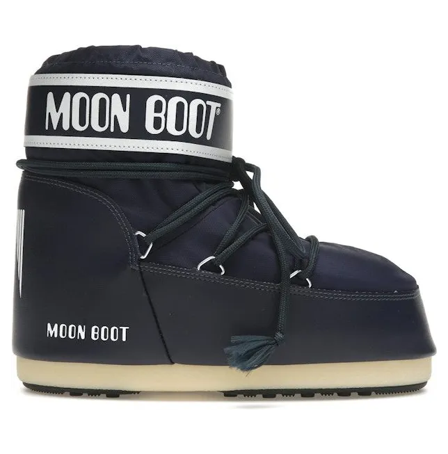 Moon Boot Icon Low Nylon Boot Blue (80D1409340-F003)