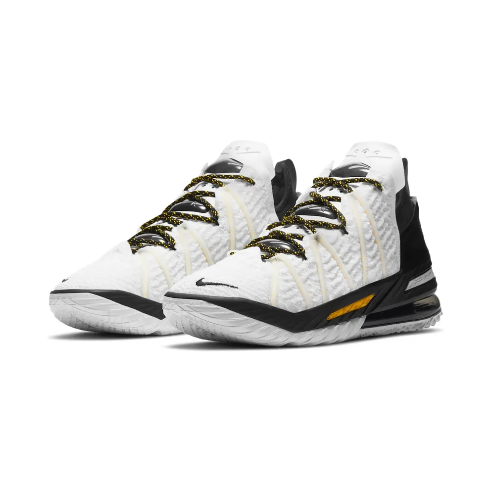 LeBron 18’White/Black/Gold’Basketball Shoe White (CQ9283-100)