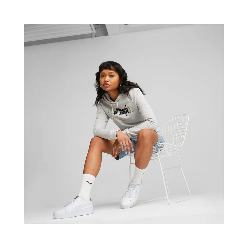 Puma Smash Platform v3 Pop Up damessneakers Silver/White (39250402)
