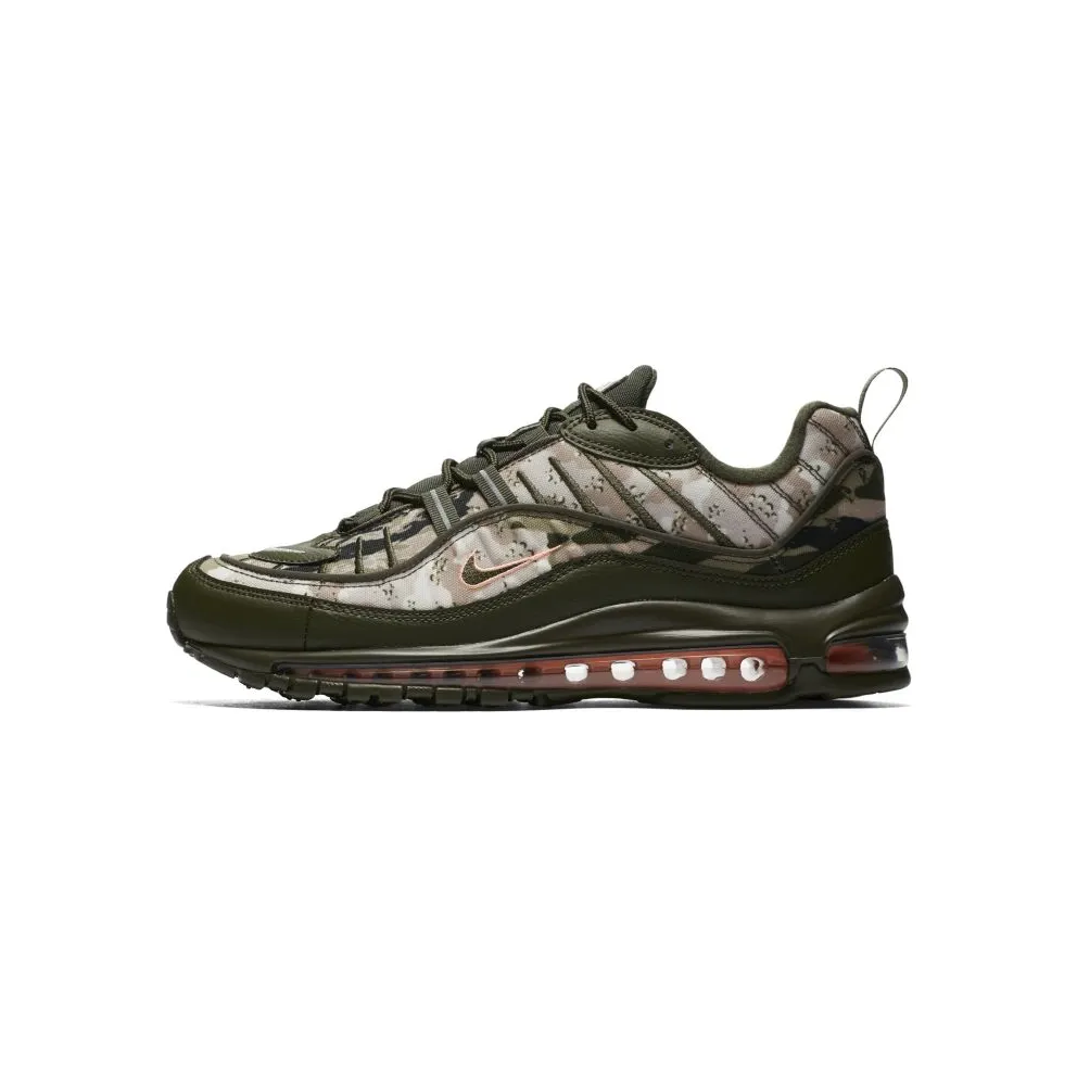 Nike Air Max 98 Camo Classic Cargo Khaki/Sunset Tint-Black (AQ6156-300)