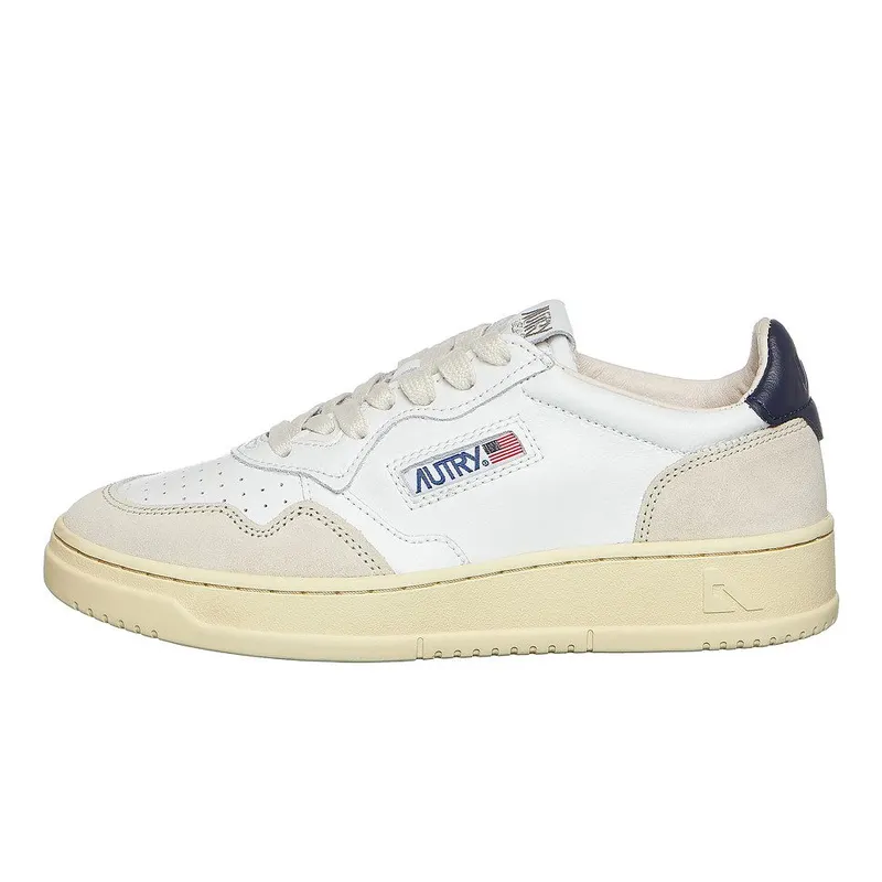 Autry Medalist Low White / Blue (AULWLS28)