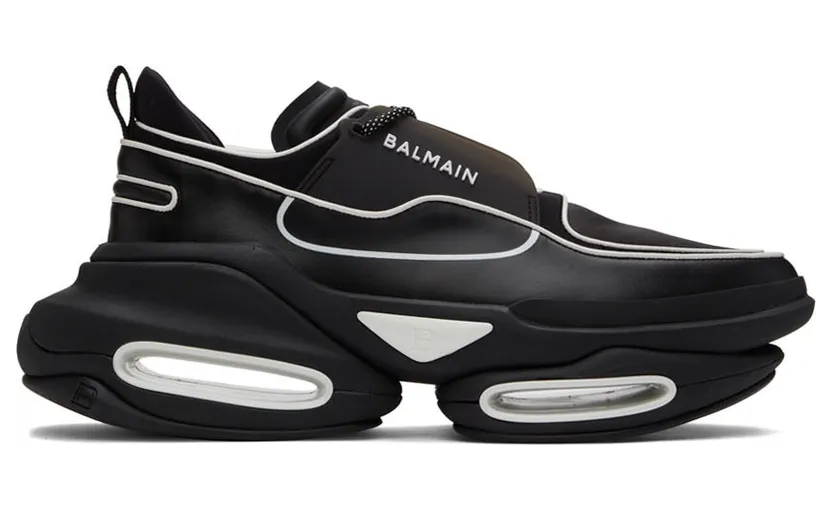 Balmain Black B-Bold Sneakers (XM0VI277TNCF)