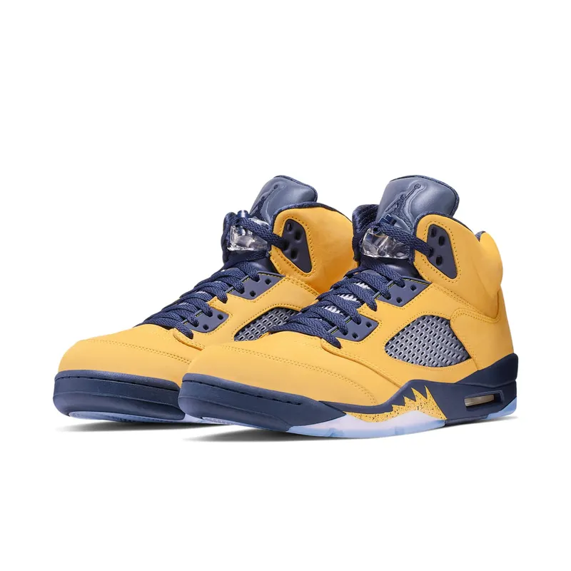Air Jordan Nike AJ V 5 SP ‘Amarillo’ (Michigan) (2019) (CQ9541-704)