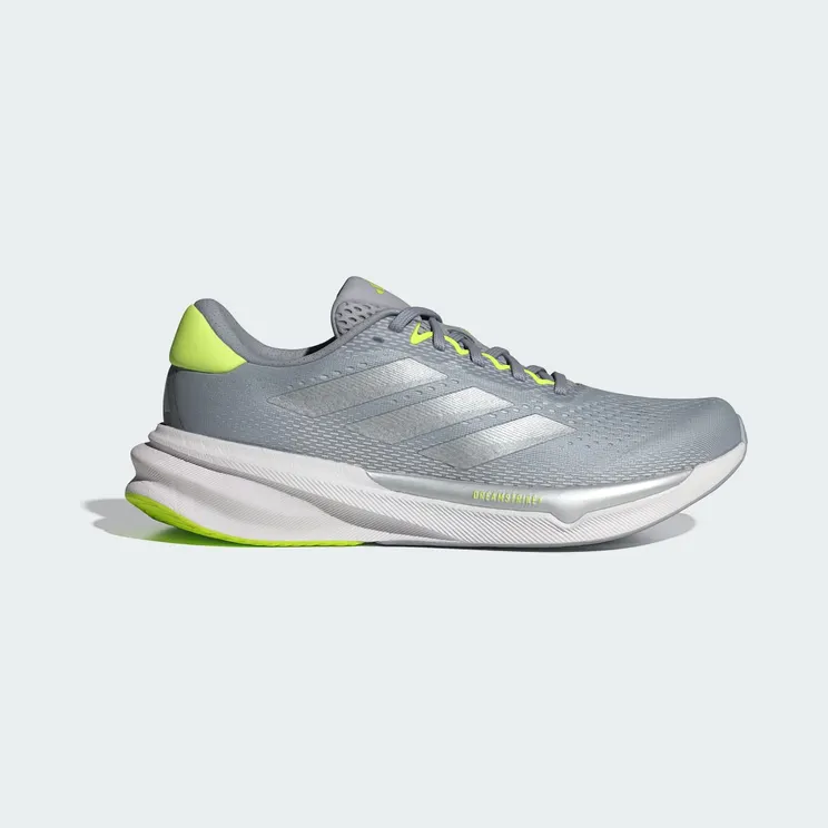 Adidas Supernova Stride 2.0 “Halo Silver / Silver Metallic / Lucid Lemon” (JP6187)