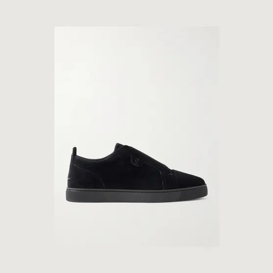 Christian Louboutin St Louis Suede Slip-On Sneakers Black (3250667)