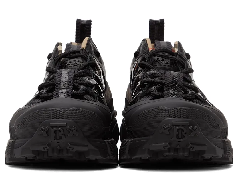 Burberry Black Patent Arthur Sneakers (8036166) (2)