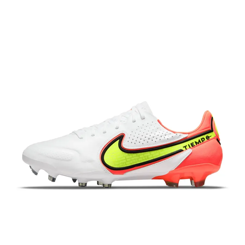 Nike Tiempo Legend 9 Elite FG White Bright Crimson Volt (CZ8482-176)
