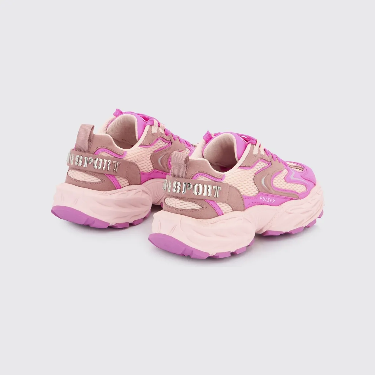 Plein Sport Pulse X Mesh and Leather Sneakers Pink (SAFSUSC0931STE003N87) (2)
