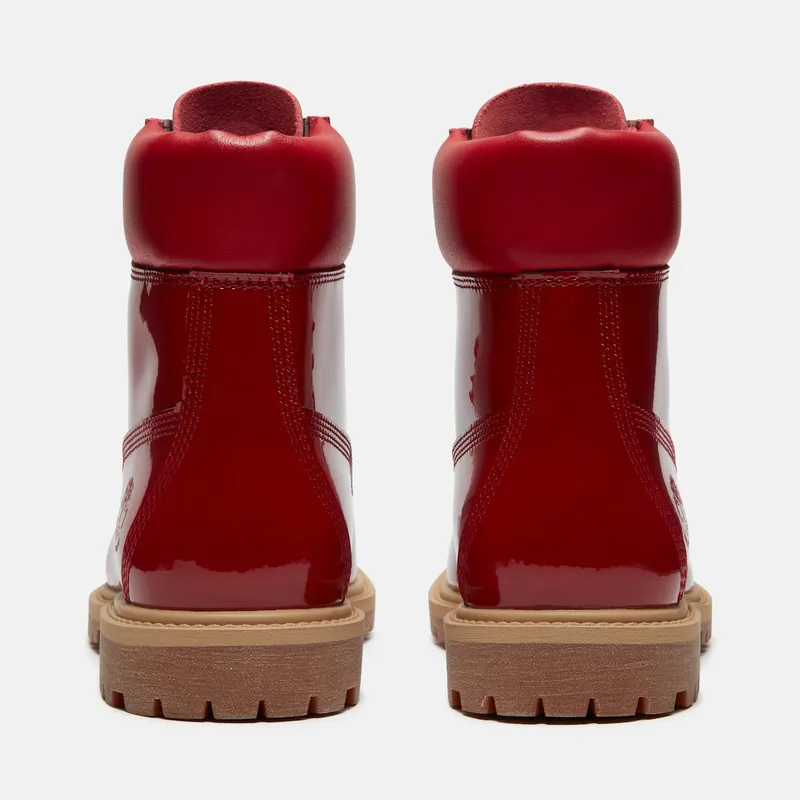Timberland 6″ Premium Waterproof Boot Patent Medium Red (TB0A43F8-A5G)