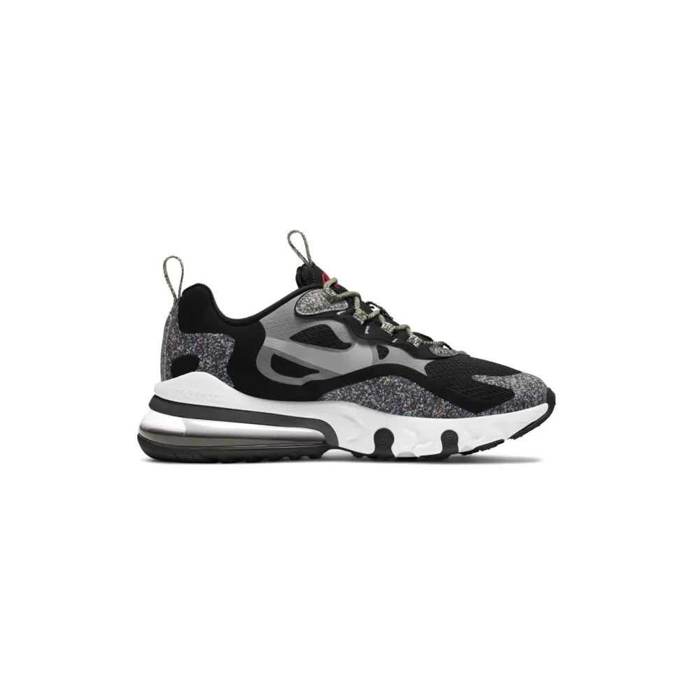 Nike Air Max 270 React Grind Black (GS) Black/Smoke-White-Light Smoke Grey (CN8282-001)