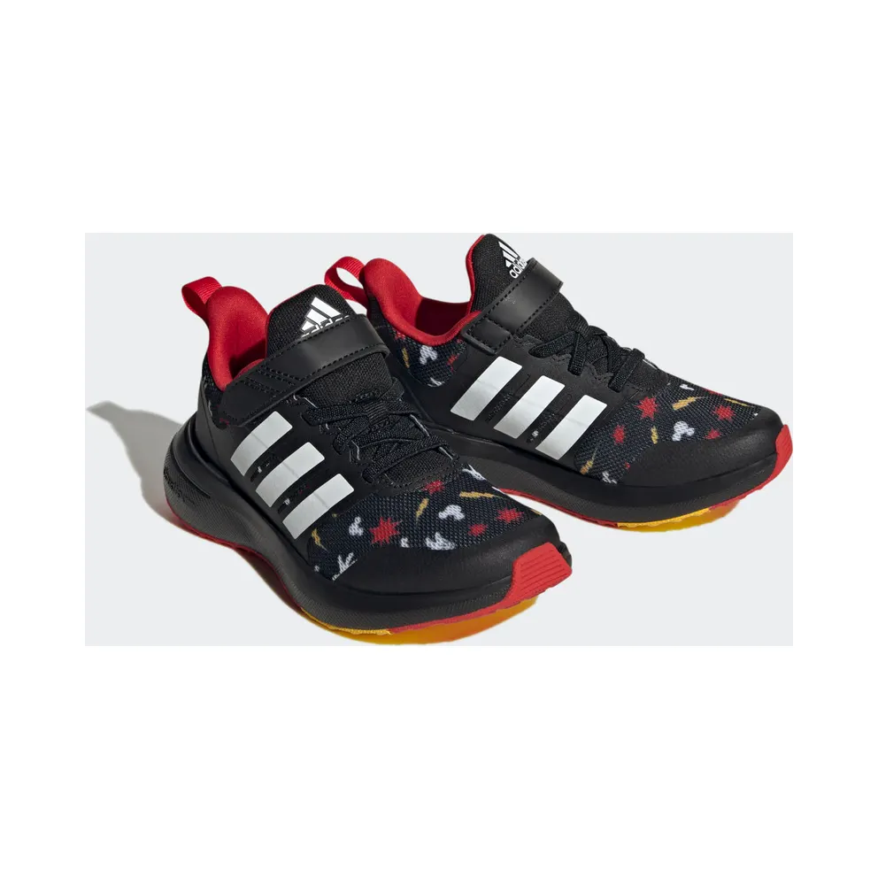 Adidas adidas x Disney FortaRun 2.0 Mickey Cloudfoam Sport Running Elastic Lace Top Strap Core Black / Bold Gold / Better Scarlet (HP8997)