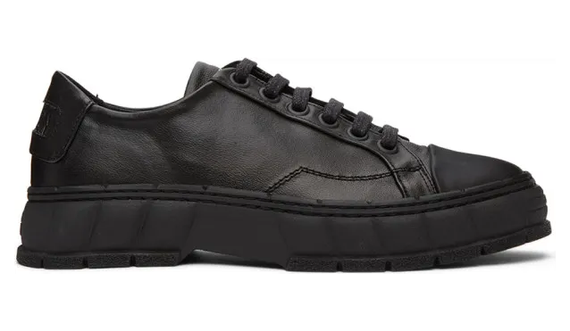 Viron Black Corn Leather 1968 Sneakers (1968-R-90)