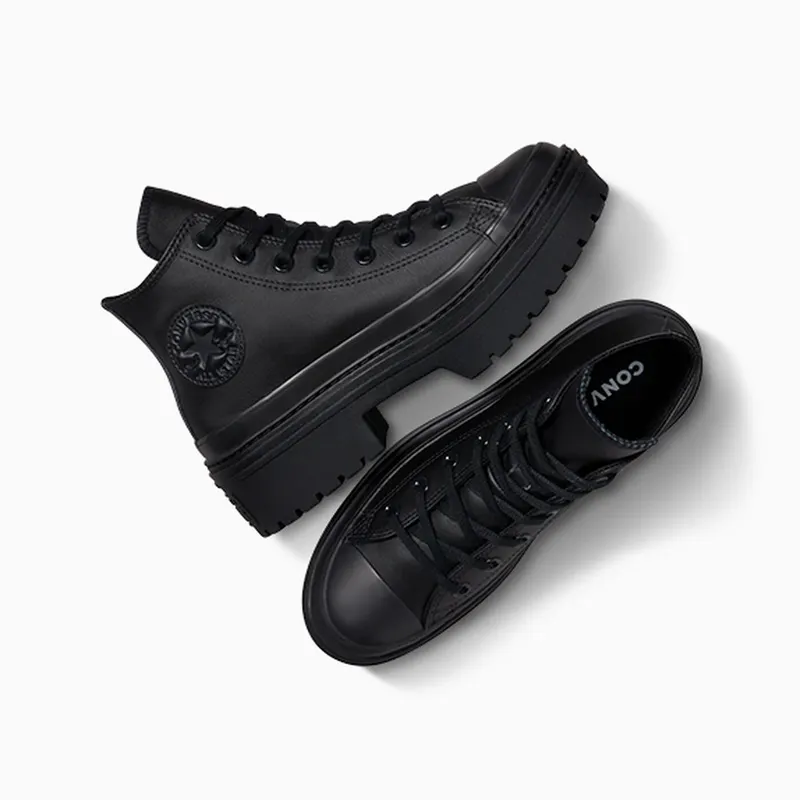 Converse Chuck Taylor All Star Lugged Heel Leather Platform Black/Black/Black (A10369C)