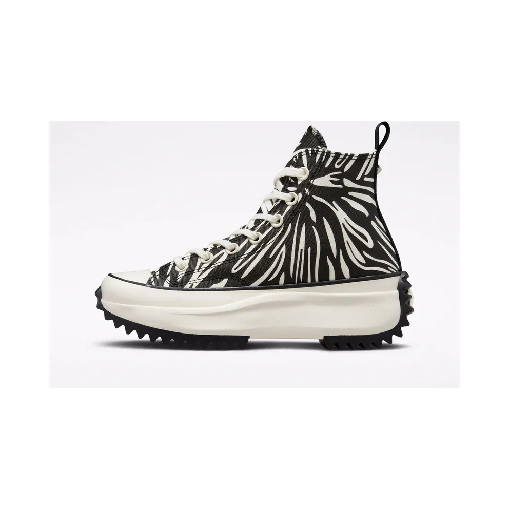 Converse Run Star Hike Platform Animalier Egret/zwart/egret