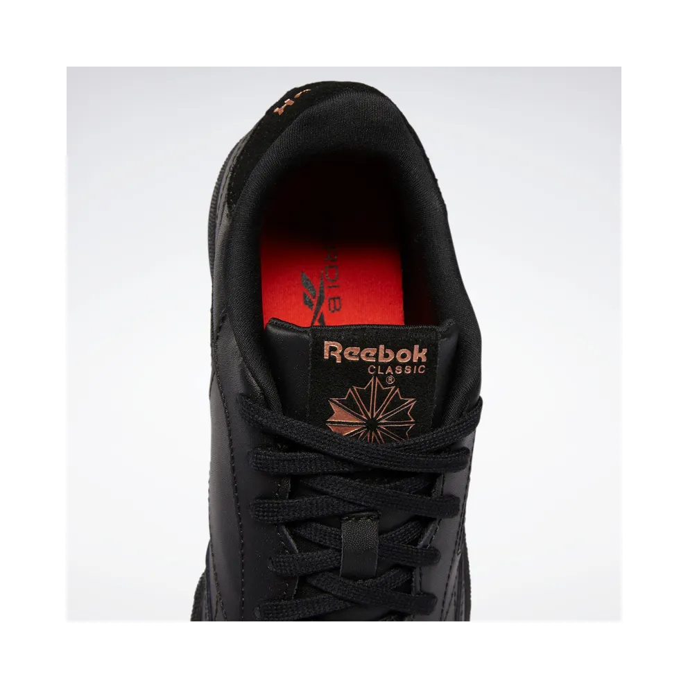 Reebok Cardi Coated Club C Shoes Core Black / Vector Red / Rose Gold