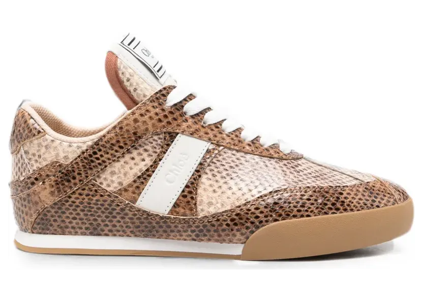 Chloe Chloé Kick mit Schlangenleder-Effekt “Brown” (CH26A07IYM)