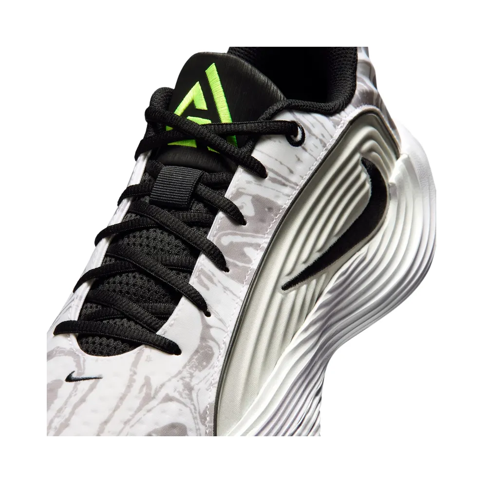 Nike Giannis Immortality 5 “White / Off-White / Light Smoke Grey / Metallic Silver” (IM5130-101)