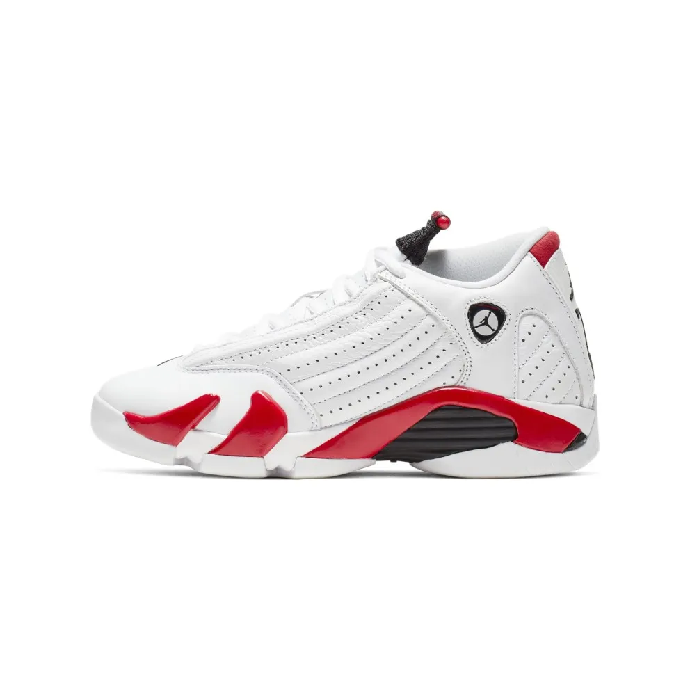 Jordan 14 Retro Rip Hamilton (GS) White/Black-Varsity Red-Metallic Silver (487524-100)