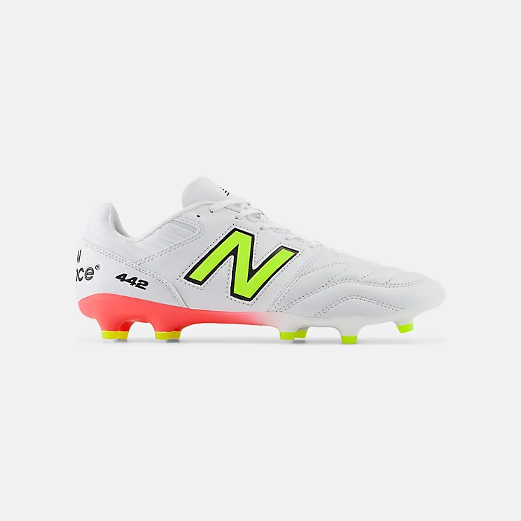 New Balance 442 Pro FG v2 White Energy Red Hi-Lite (MS41FMB2)