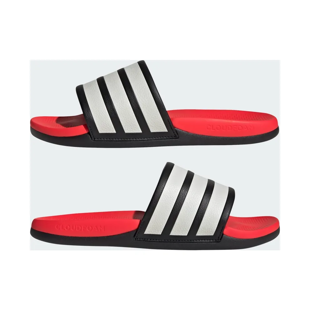 Adidas ADILETTE COMFORT 2.0 Slides Core Black / Core White / Lucid Red (HQ2472)