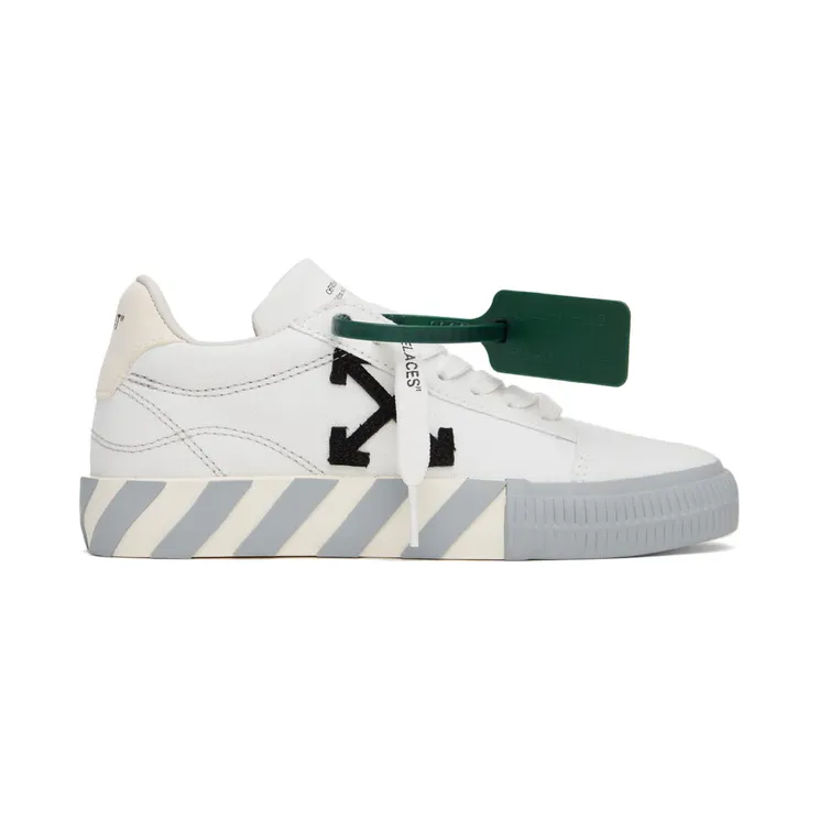 Off-White Black & White Vulcanized Sneakers (OWIA178C99FAB0020110)